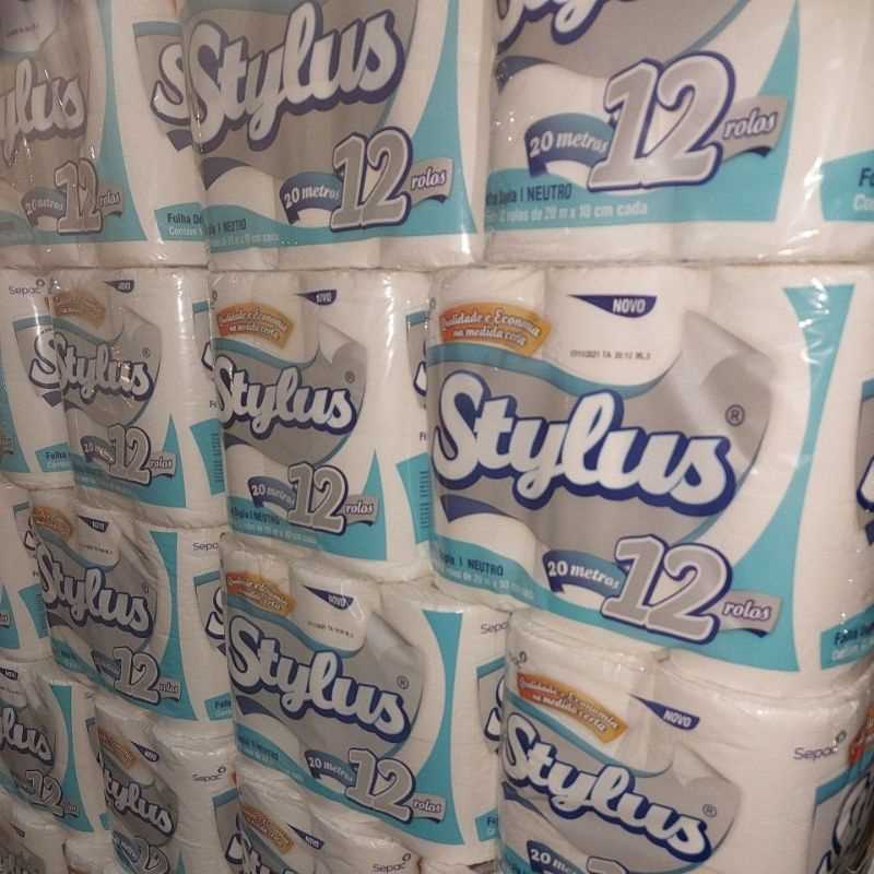 Imagem do produto Papel Higiênico Stylus Folha Dupla 20m C/12