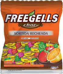 Imagem do produto Bala Dura Freegells 475g - Chocolate Sortidas