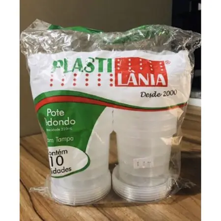 Imagem do produto Pote Redondo C/Tpa 220ml 20X10 Plastilani