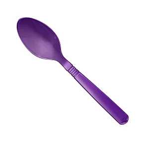 Imagem do produto Colher Reforçada Roxa Cx C/500 Meplas - 16cm