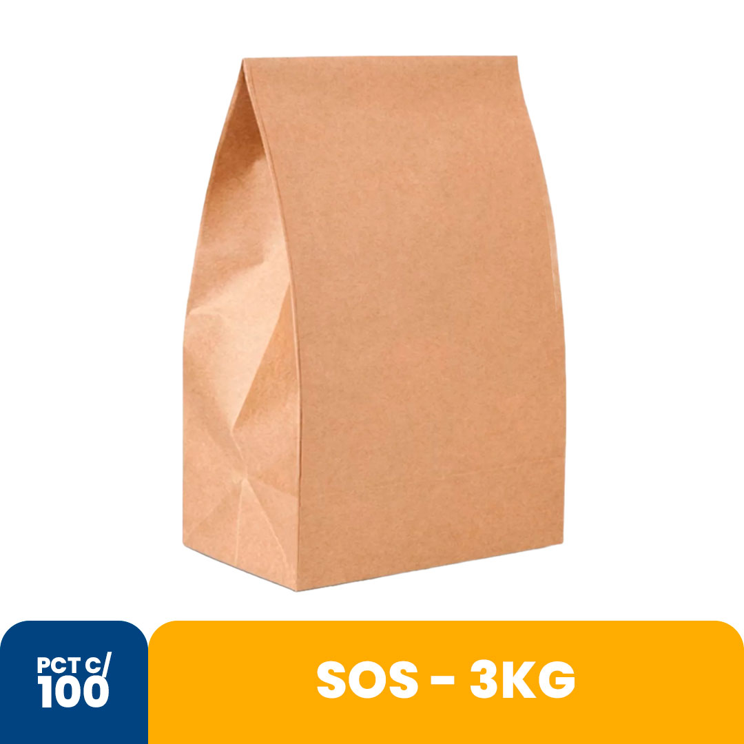 Imagem do produto Saco Sos Liso 3kg Com 100 12x26x9 Kambe
