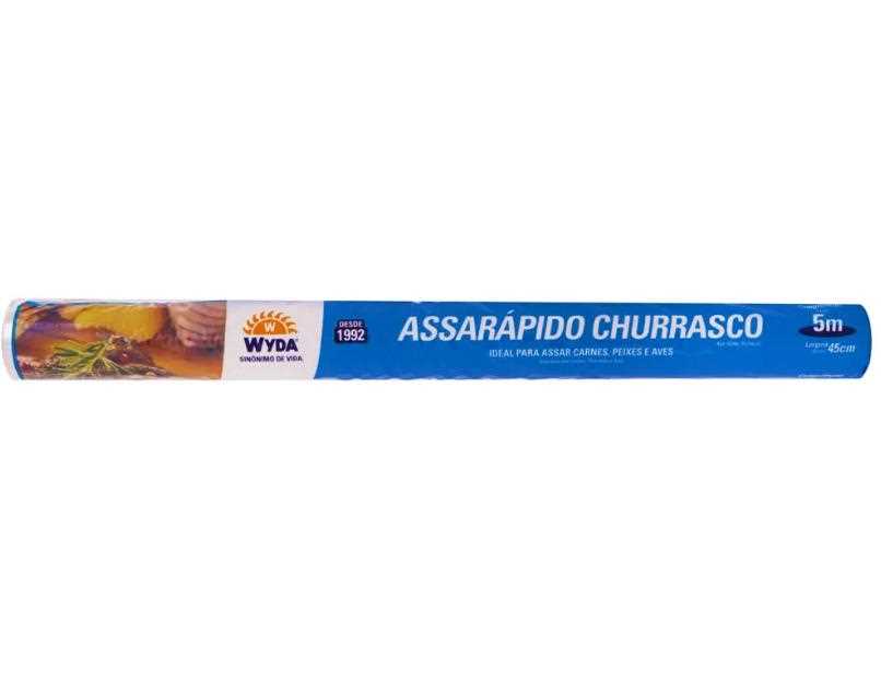 Imagem do produto Assarápido Churrasco 5Mx0,45cm Wyda Cx/20 Un