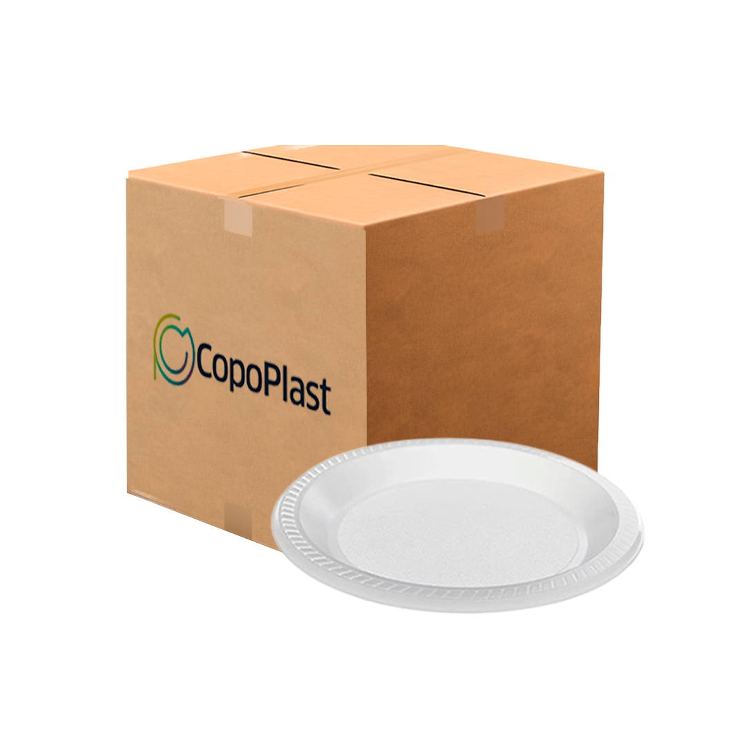 Imagem do produto Prato Plástico Pr 15 CopoPlástico C/10 - Branco