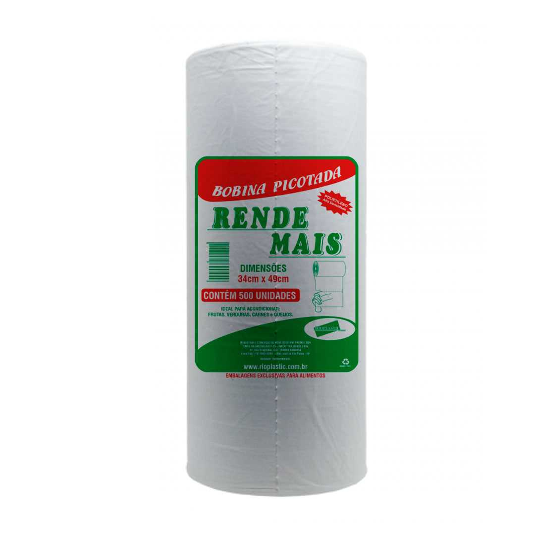 Imagem do produto Bobina Rende Mais Rioplastic 34X49 C/500 Un