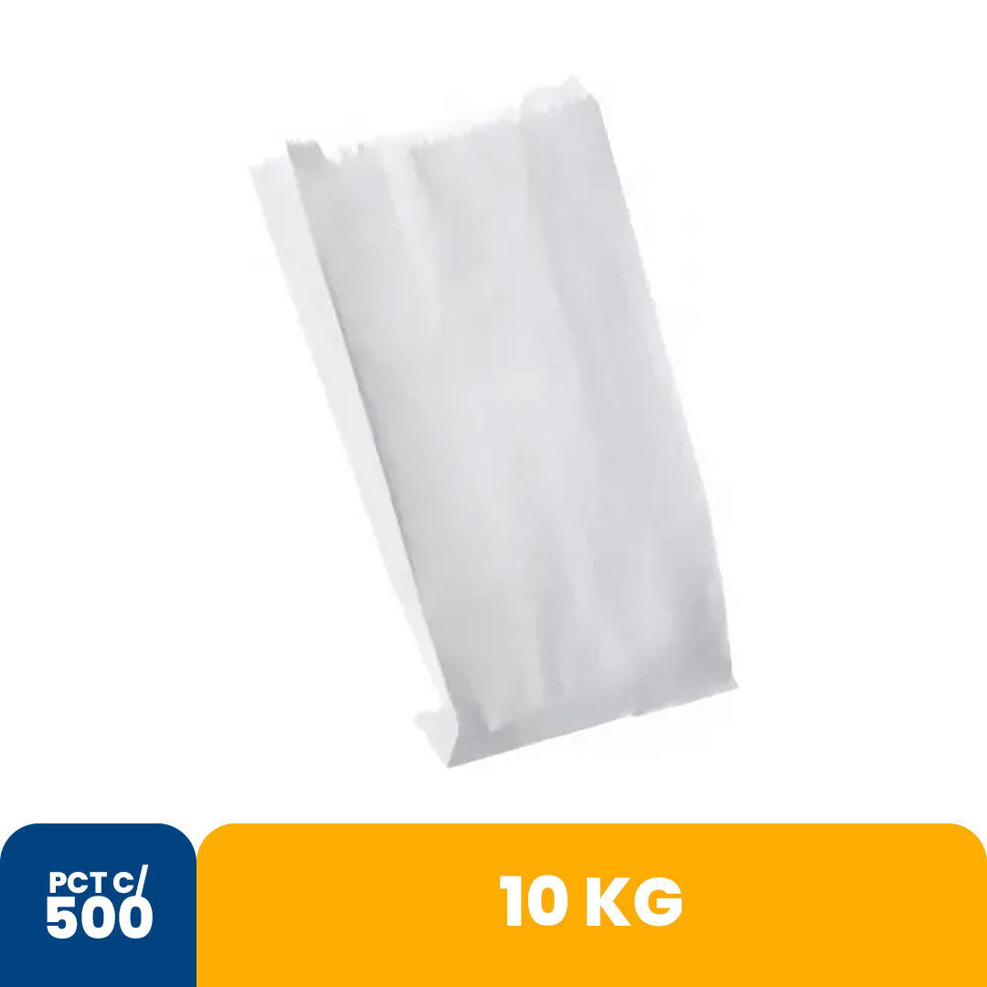 Imagem do produto Saco Papel Branco 10kg Com 500 Forcepack