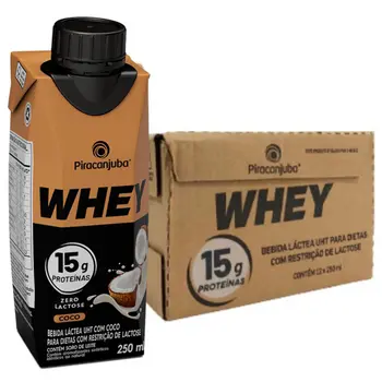 Imagem do produto Bebida Whey S/lactose Piracanjuba 250ml - Coco
