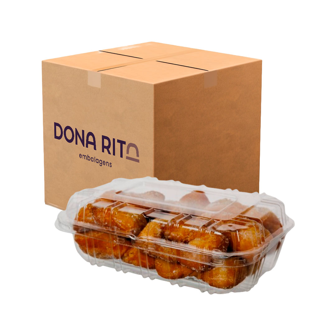 Imagem do produto Da 18 Dona Rita Pote Retangular Caixa Com 100 Unidades