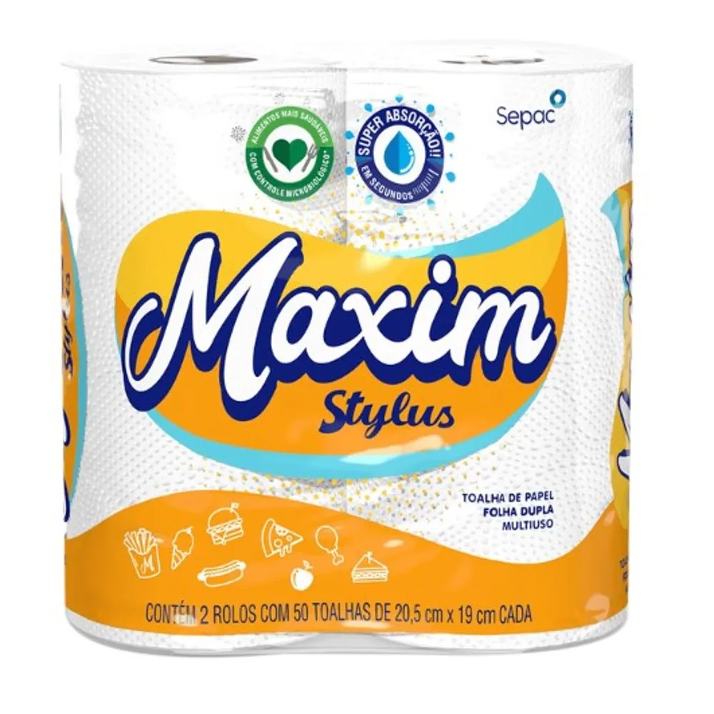 Imagem do produto Papel Toalha Maxim Stylus C/2 Un Fd.C/12