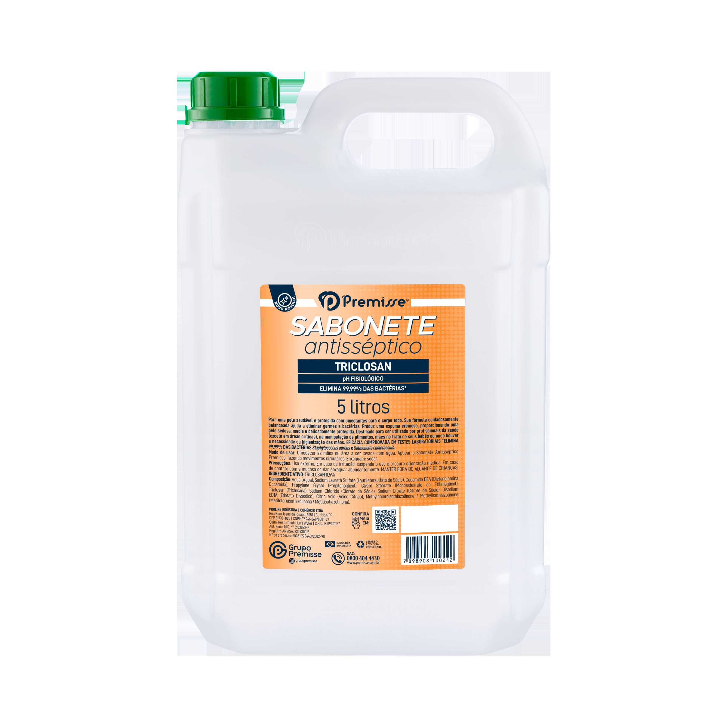 Imagem do produto Sabonete Liquido Antisséptico Premisse 5L