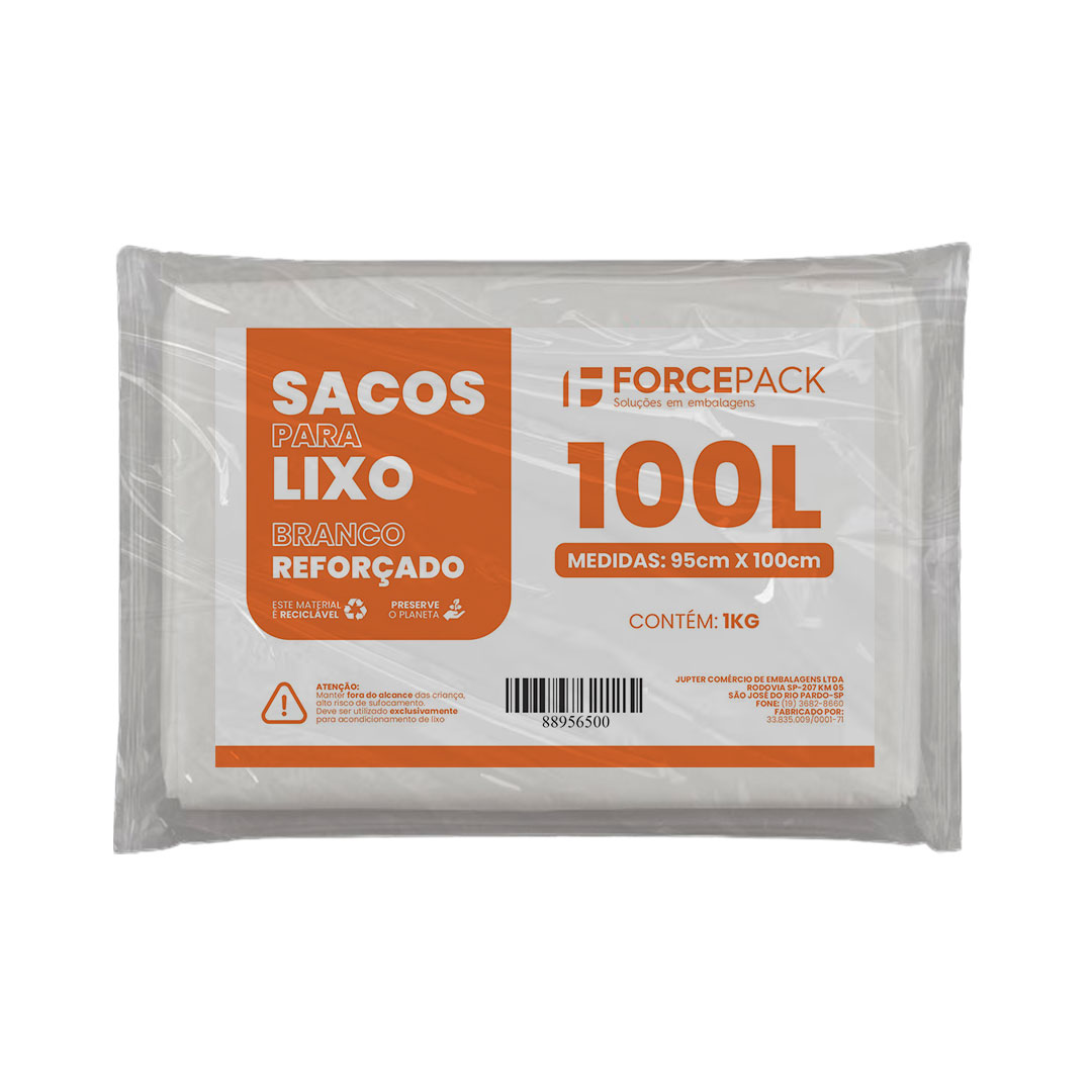 Imagem do produto Saco Lixo Leitoso 100 L 1Kg Forcepack