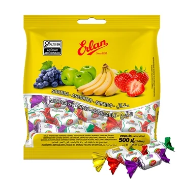 Imagem do produto Bala Mastigavel 500g Erlan - Sortida