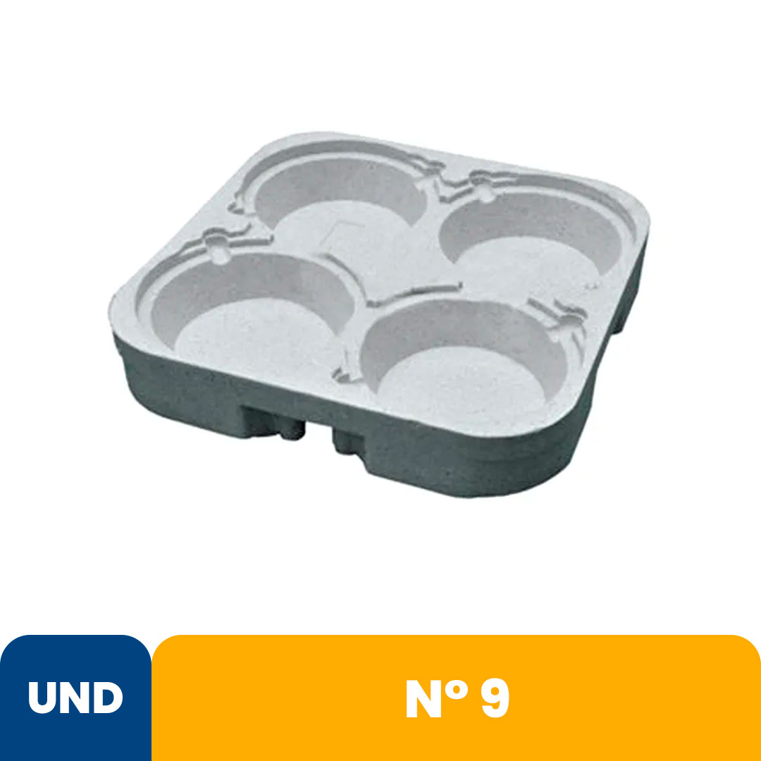 Imagem do produto Porta Marmita Isopor Redonda 9 Knauf - Cinza