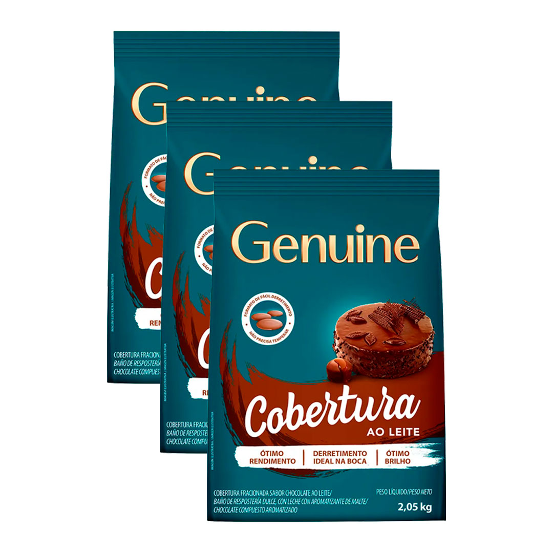 Imagem do produto Cobertura Gotas Genuine 2,05Kg - Ao Leite