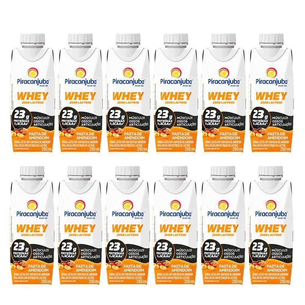 Imagem do produto Bebida Whey S/lactose Piracanjuba 250ml - Amendoim