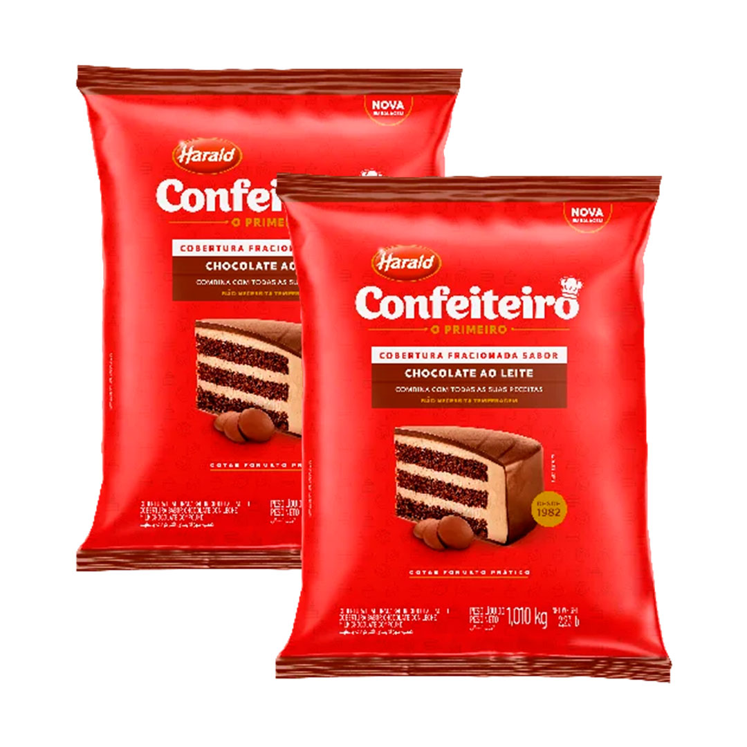 Imagem do produto Cobertura Gotas Harald Confeiteiro 1,010K - Ao Leite