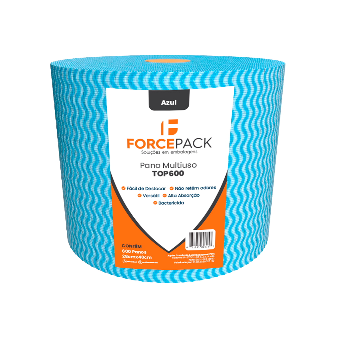 Imagem do produto Pano Multiuso T600 28 Cm Forcepack - Azul