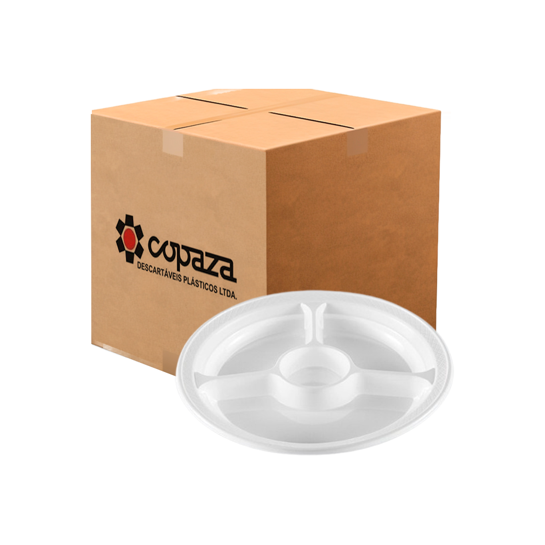 Imagem do produto Prato Plástico Pr 26 Copaza C/Div 25X10