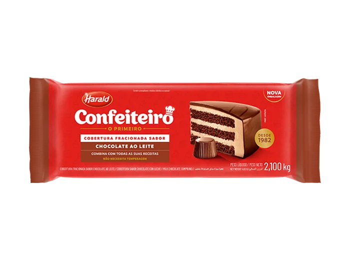 Imagem do produto Cobertura Barra Harald Confeiteiro 21kg - Ao Leite