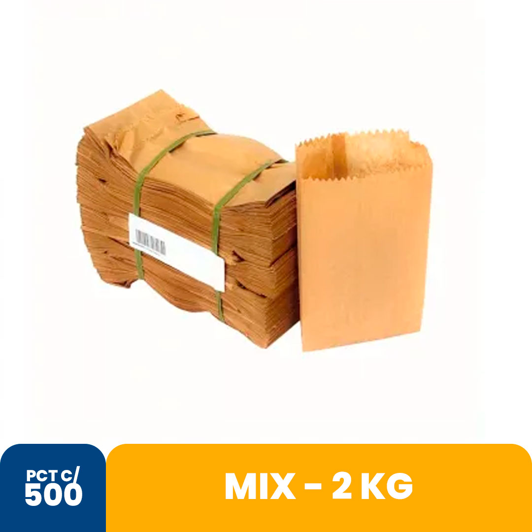 Imagem do produto Saco Papel Mix Kambe 2kg Com 500 Unidades