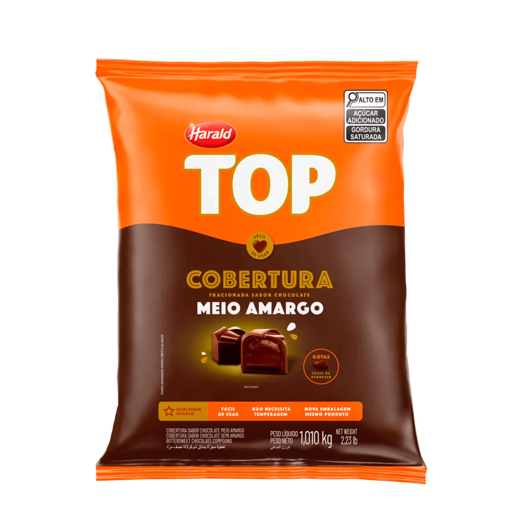 Imagem do produto Cobertura Gotas Harald Top 1,010Kg - Meio Amargo