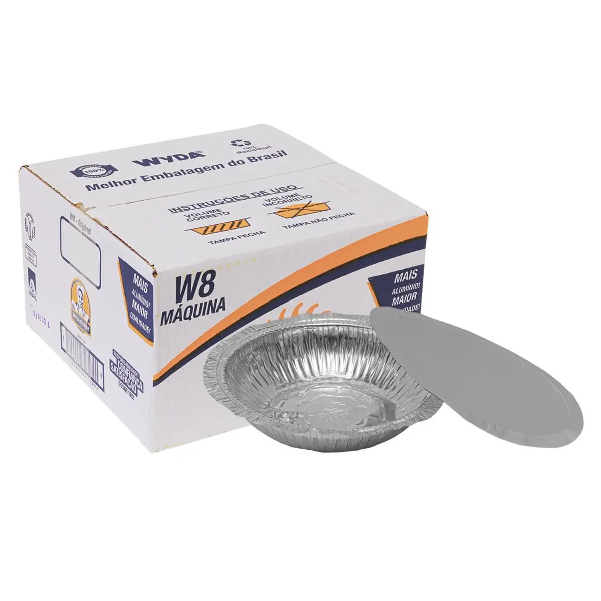 Imagem do produto Marmitex 8 Wyda Cx/100 Un - Máquina