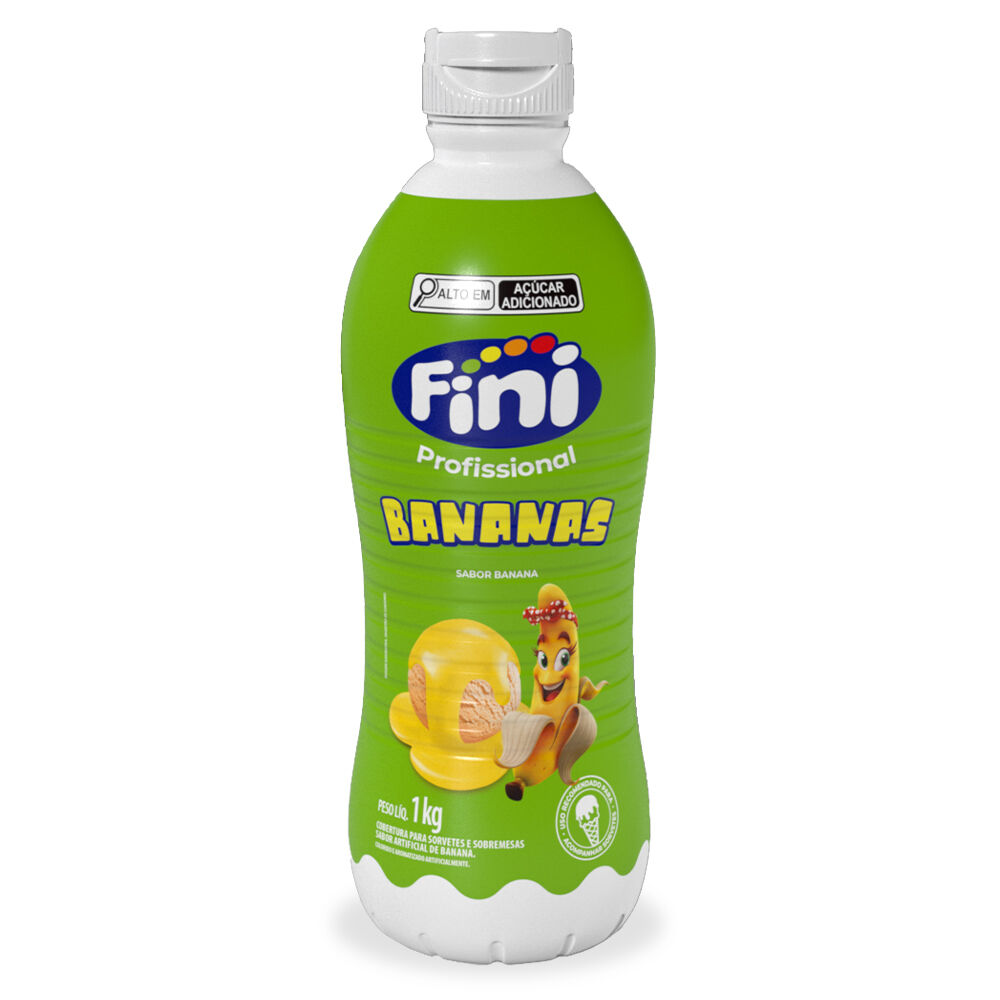 Imagem do produto Calda Para Sorvete 1kg Fini - Banana