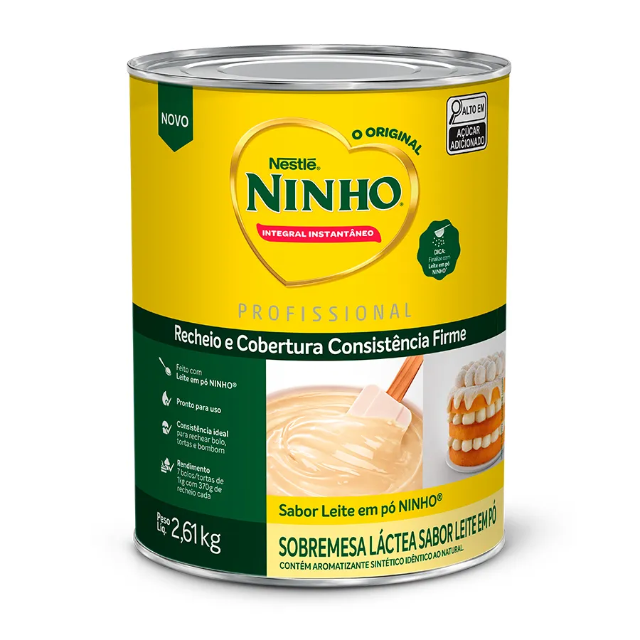 Imagem do produto Recheio e Cobertura Ninho Nestlé 2,61Kg