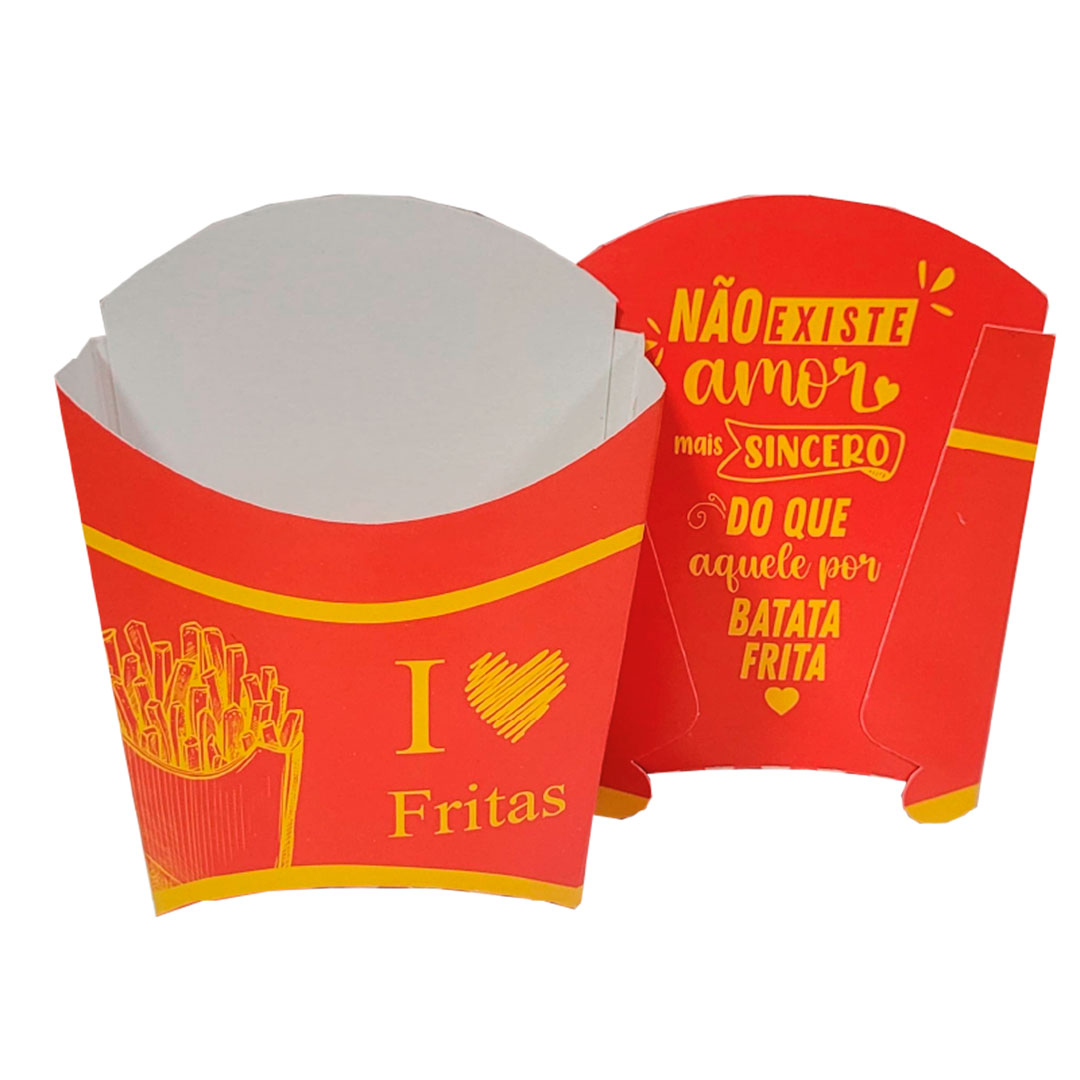 Imagem do produto Caixa P/ Batata Cestinha C/50 Salvi - Vermelha