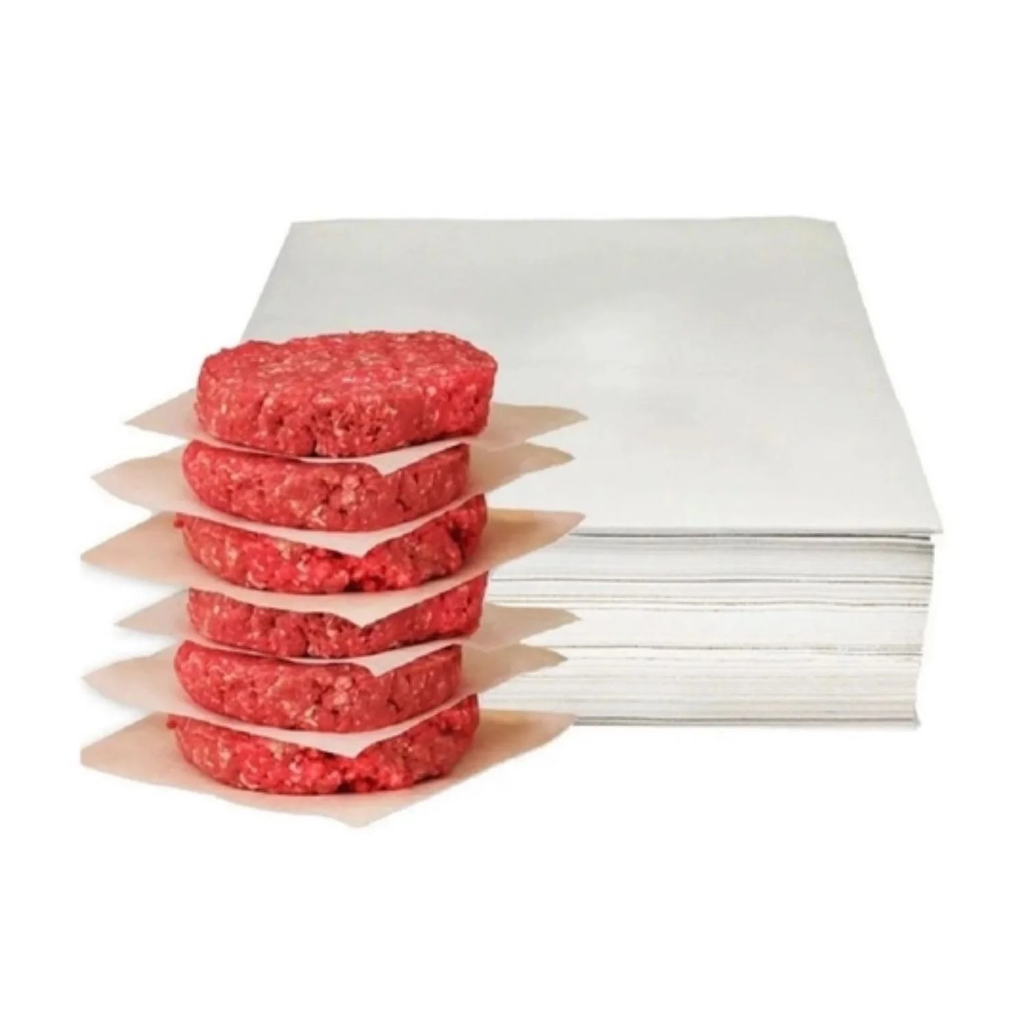 Imagem do produto Folha Plástica Separador Hambúrguer 15X15cm