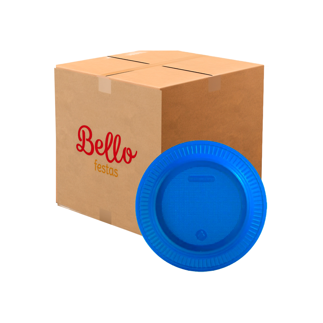 Imagem do produto Prato Plástico Pr 15 50x10 Bello Festa - Azul