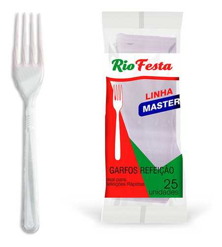 Imagem do produto Garfo Master 20X25 Rio Festa - Branco