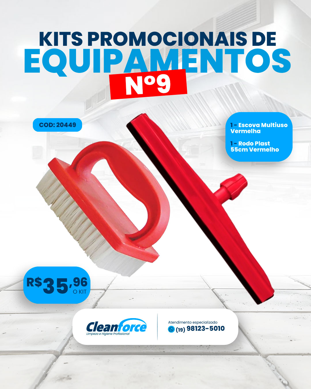 Imagem do produto Kit Cleanforce 9