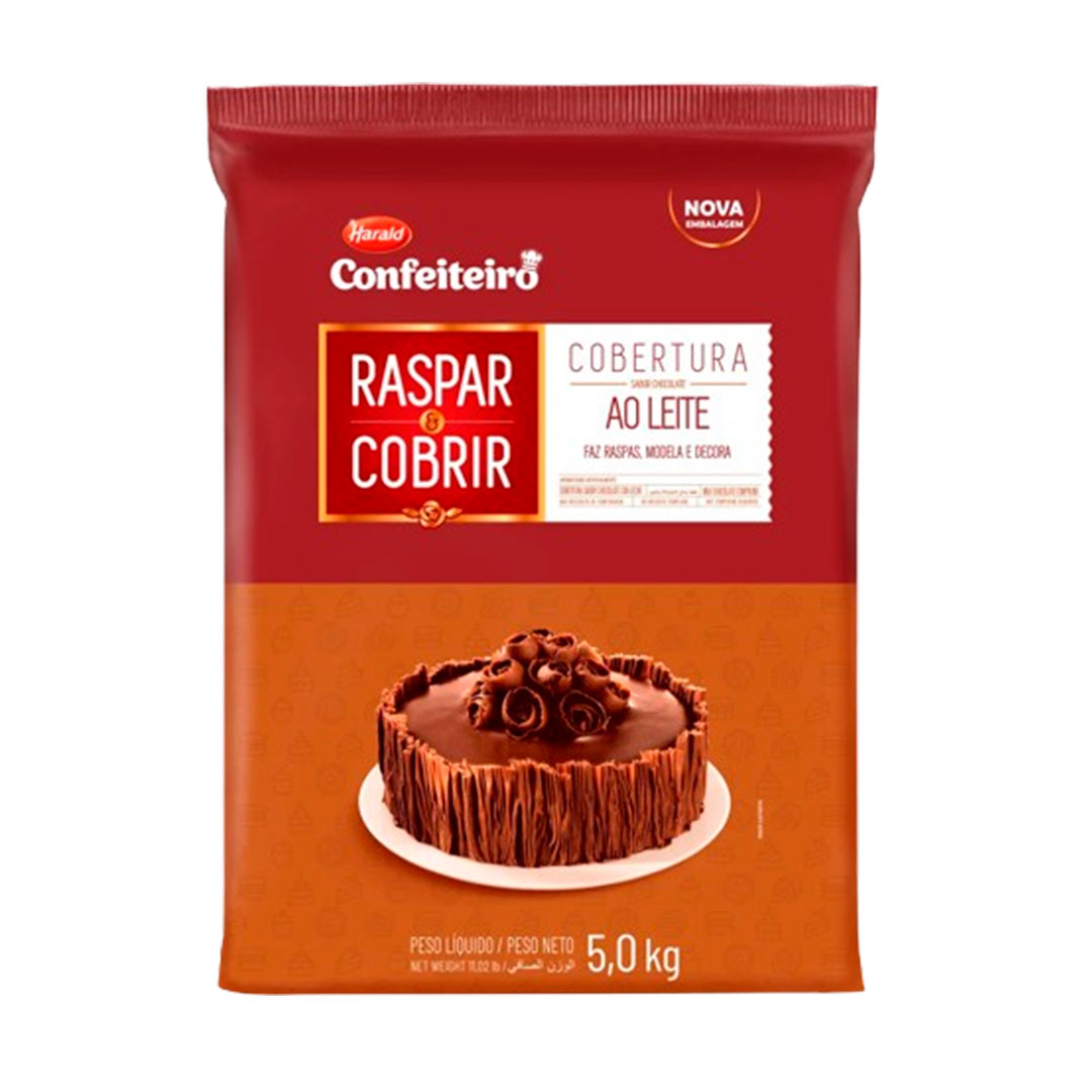 Imagem do produto Cobertura Harald Raspar E Cobrir 5Kg - Ao Leite