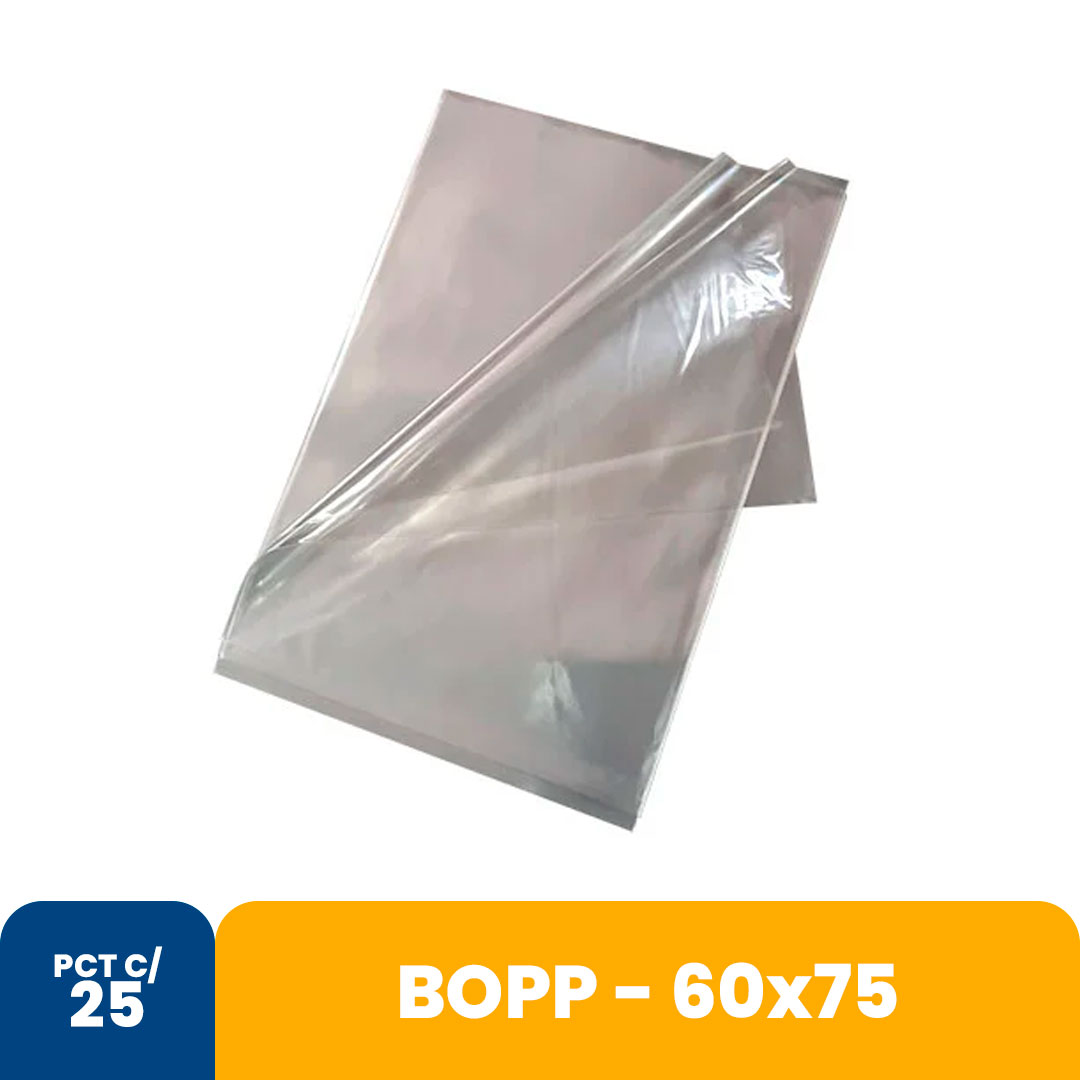 Imagem do produto Saco Bopp P/Cesta 60 X75 Cm - Transparente