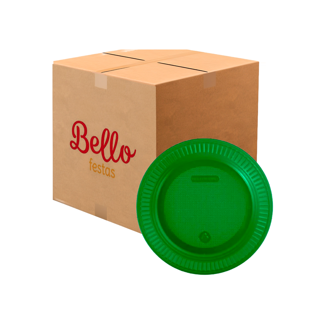 Imagem do produto Prato Plástico Pr 15 50x10 Bello Festa - Verde