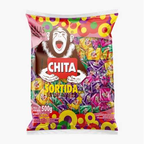 Imagem do produto Bala Mastigavel Chita 500g - Sortido