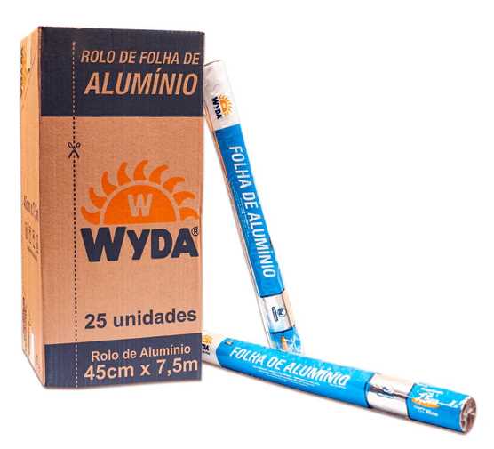 Imagem do produto Rolo Aluminio 7,5X0,45 Wyda Cx/25 Un