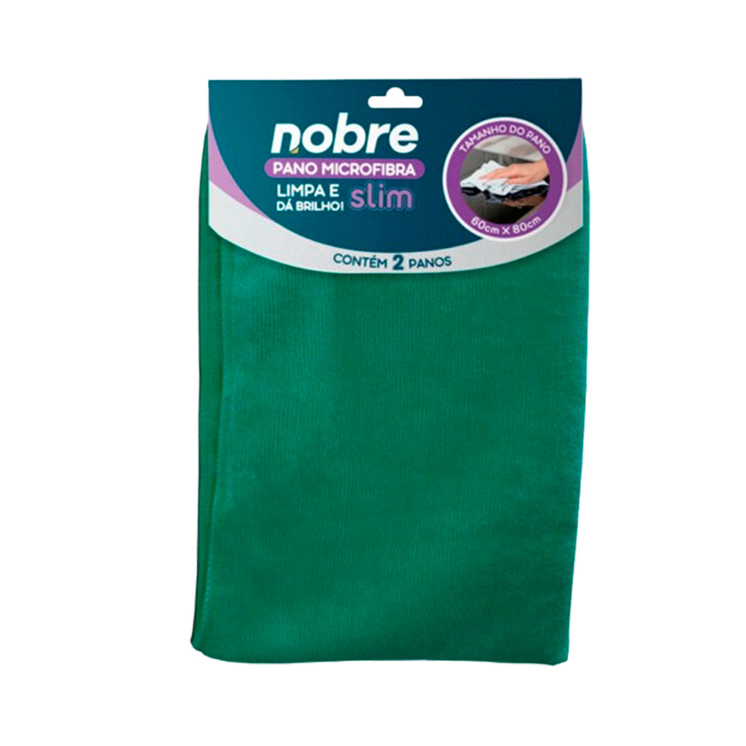 Imagem do produto Pano Microfibra 60 X80 Nobre C/2 Un - Verde