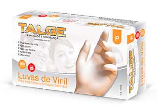 Imagem do produto Luva Vinil S/Pó Talge 10X100 - G