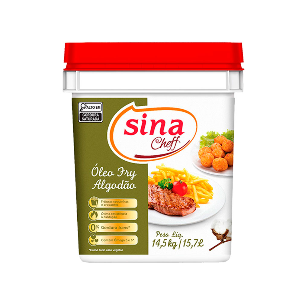 Imagem do produto Oleo De Algodao Sina Fry 14,5 Kg
