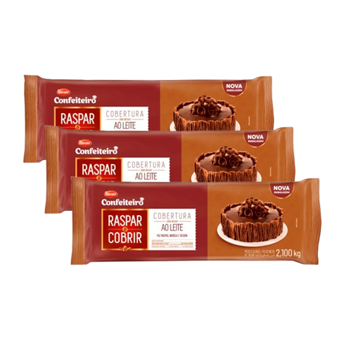 Imagem do produto Cobertura Harald Raspar E Cobrir 2,1Kg - Ao Leite