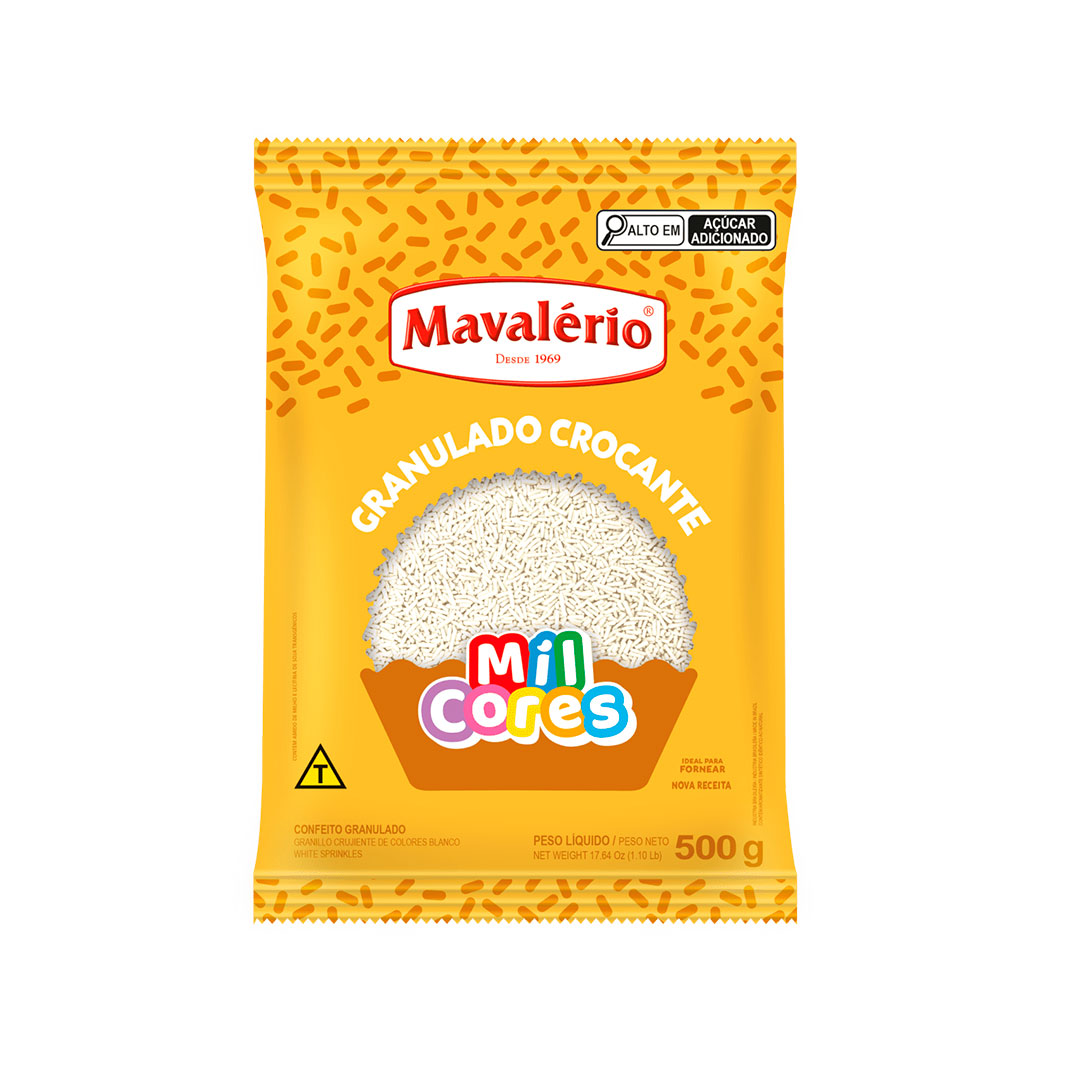 Imagem do produto Granulado Crocante Mil Cores 500g - Branco
