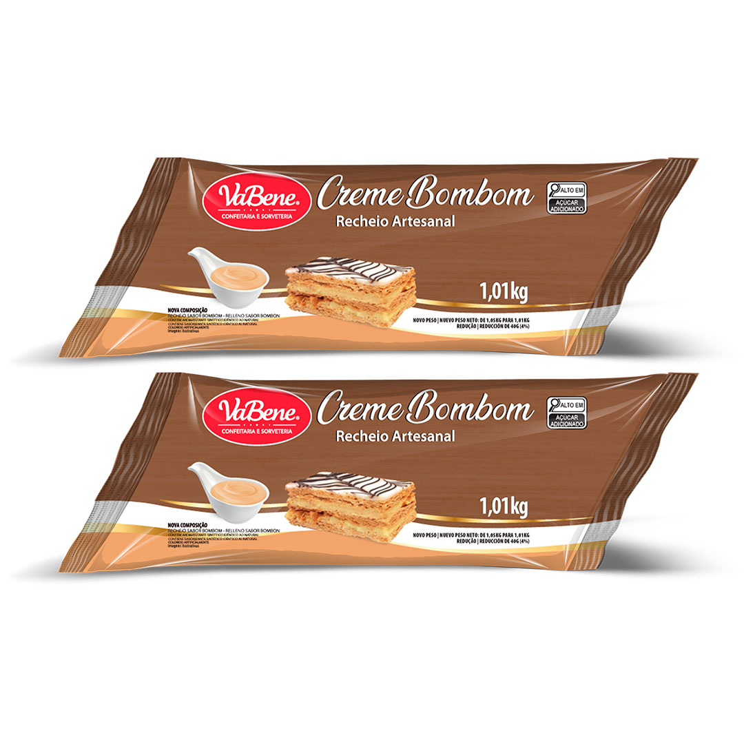 Imagem do produto Recheio Artesanal Creme 101kg Vabene - Bombom