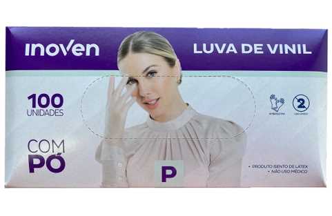 Imagem do produto Luva Inoven Vinil C/Pó C/100 - P