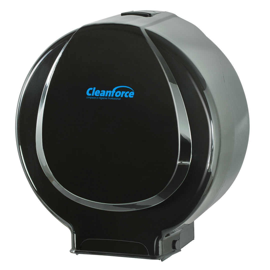 Imagem do produto Dispenser Papel Higiênico Rolão Em Pp Cleanforce - Preto