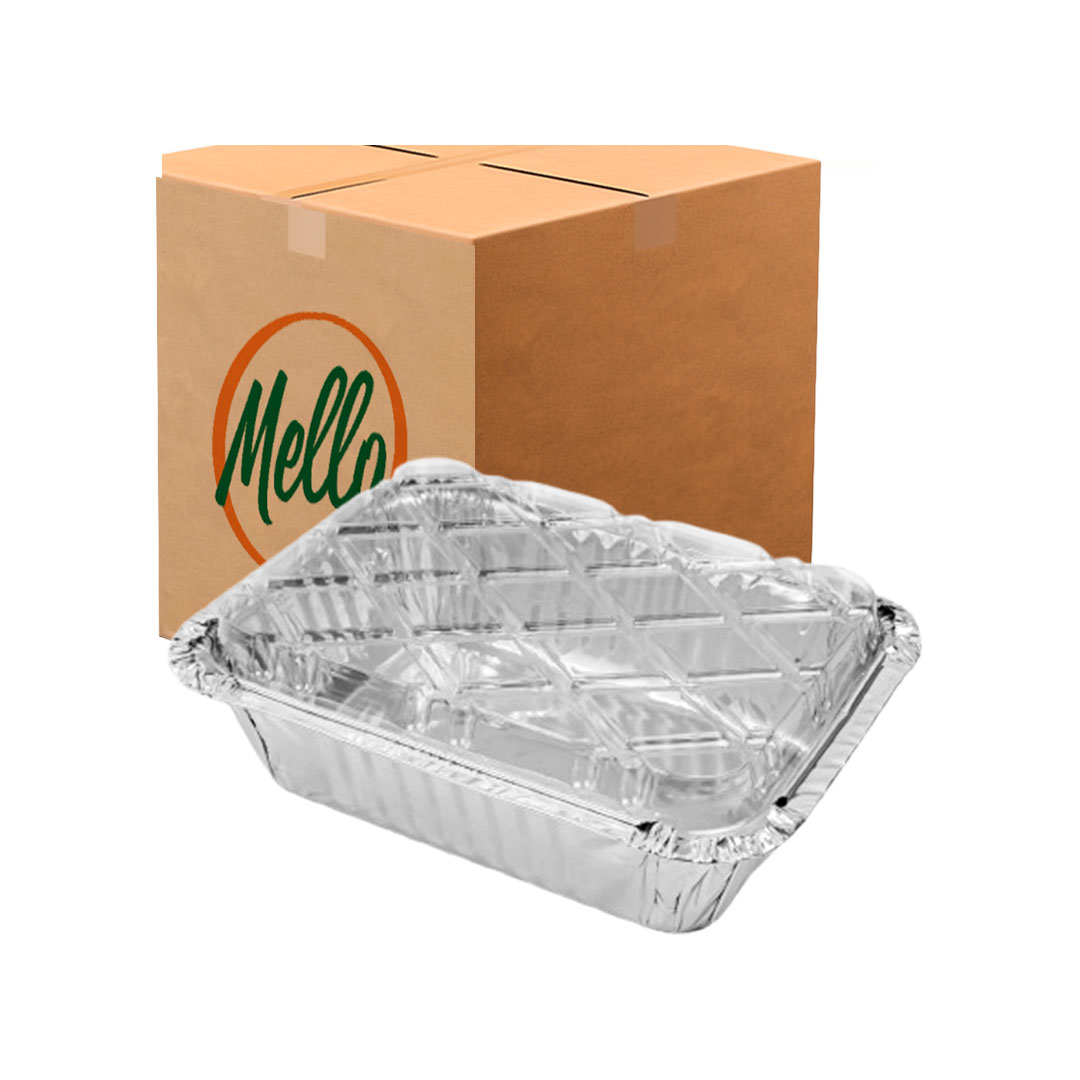 Imagem do produto Bandeja Alumínio 500ml Mello M120 C/Tpa Pet