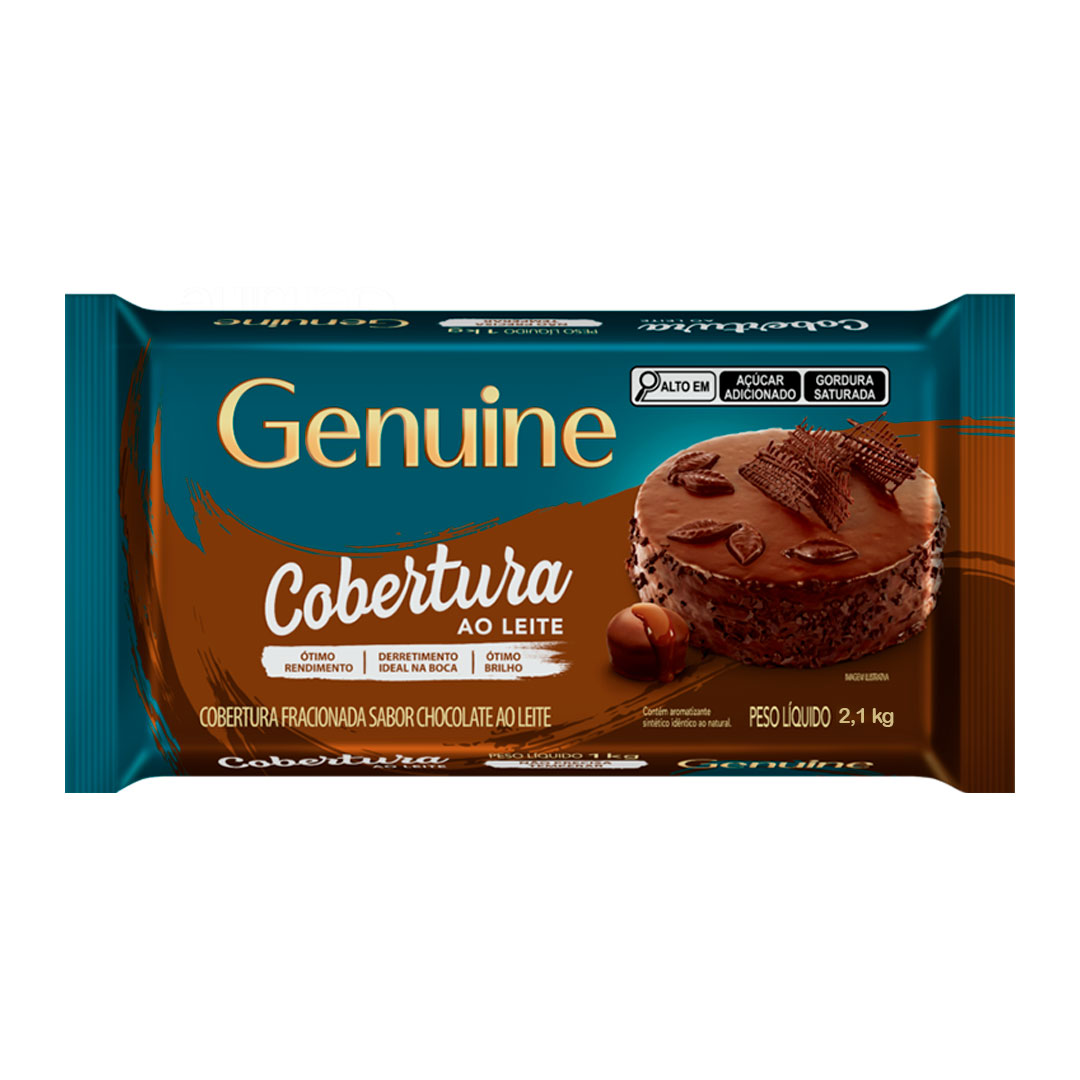Imagem do produto Cobertura Barra Genuine 2,1Kg - Ao Leite