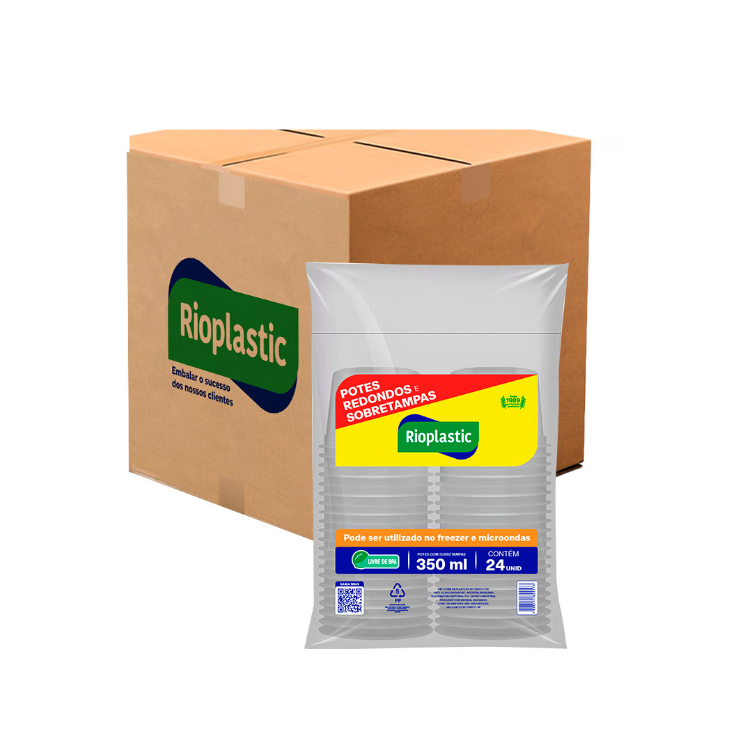 Imagem do produto Kit Pote/Sobre Tampa Rio 350 Ml 16 X24