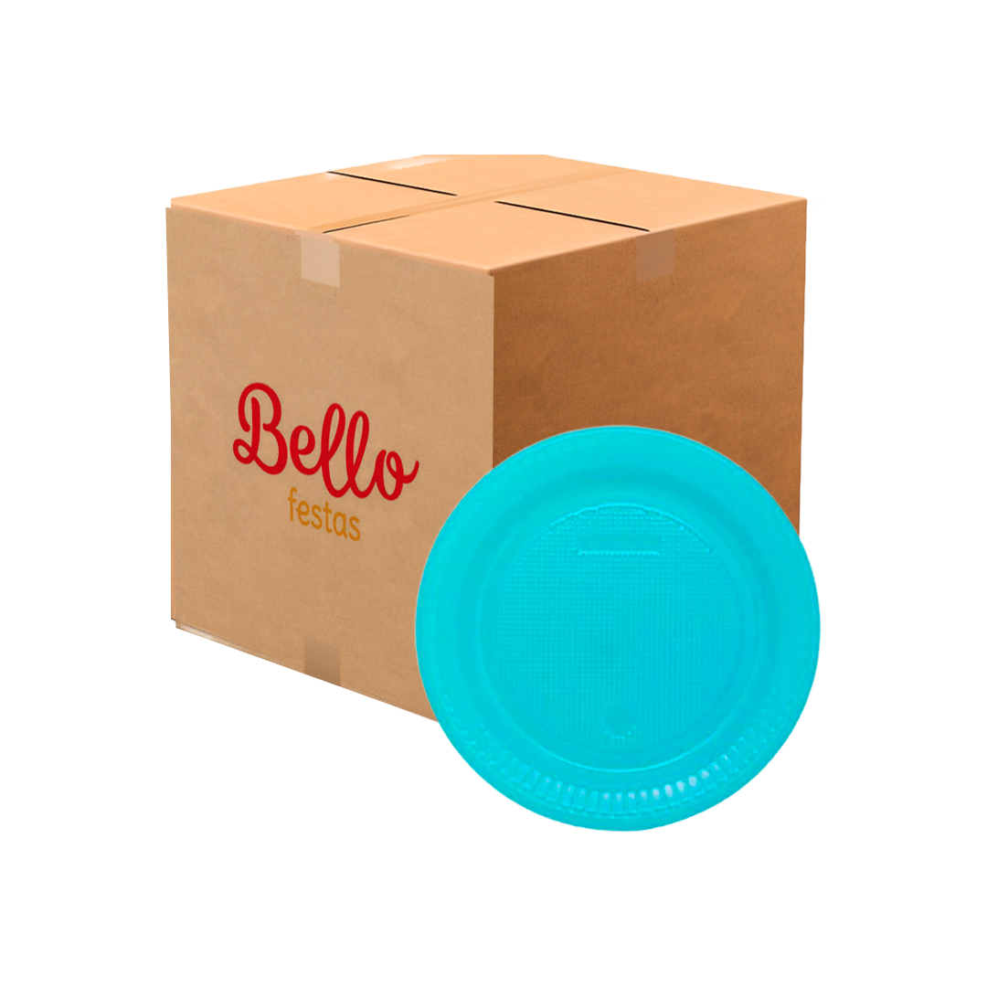 Imagem do produto Prato Plástico Pr 15 50x10 Bello Festa - Azul Claro