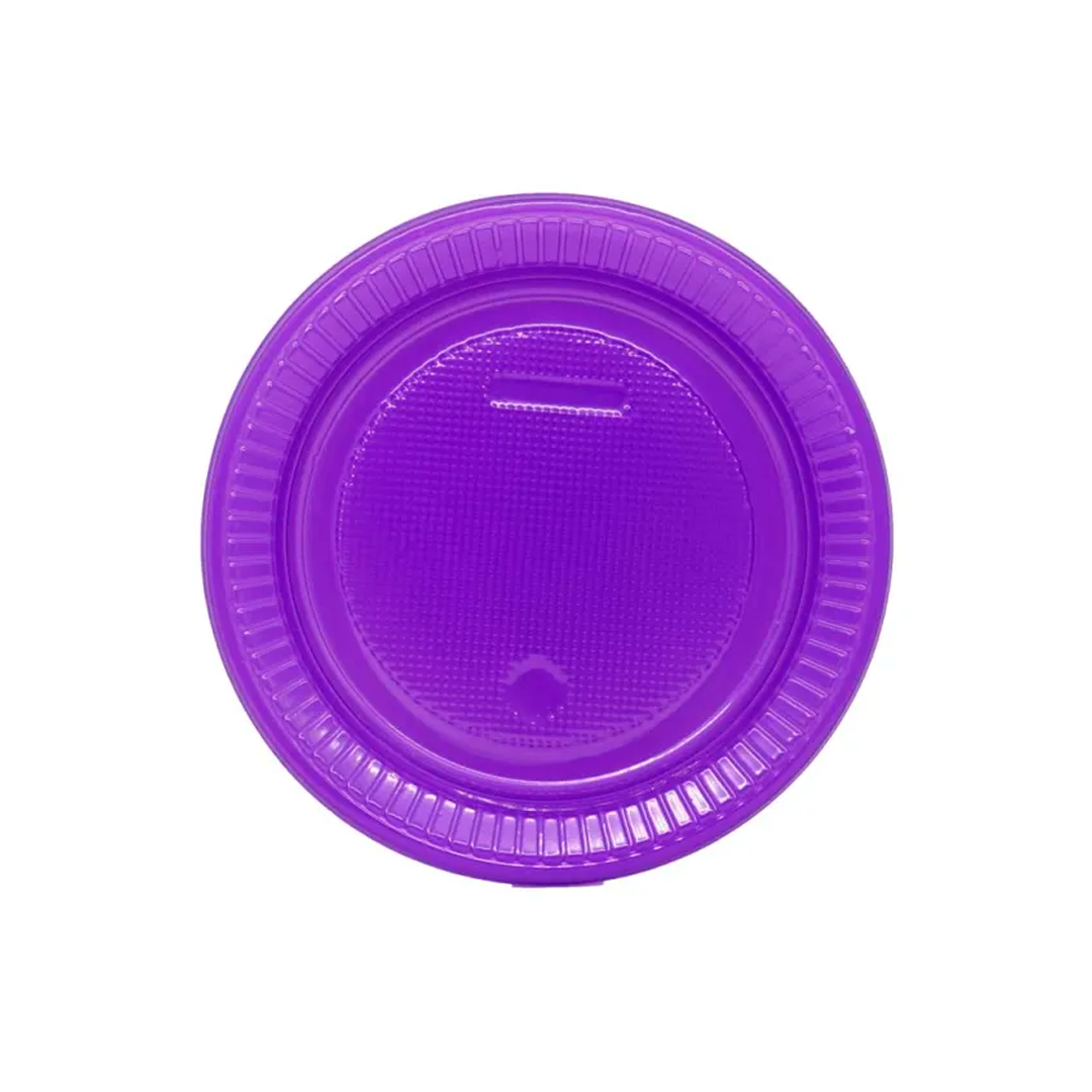 Imagem do produto Prato Plástico Pr 15 50x10 Bello Festa - Roxo Neon